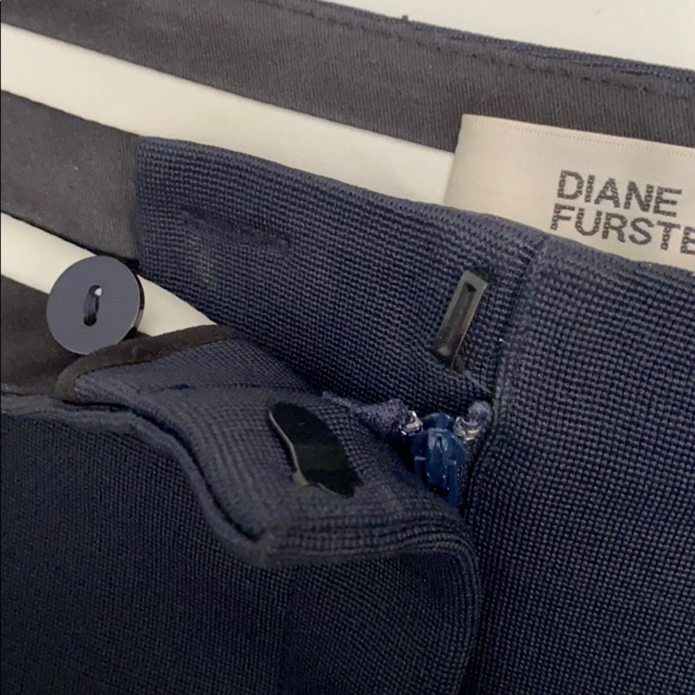 DVF ponte navy high waist skinny pants - Picture 6 of 8